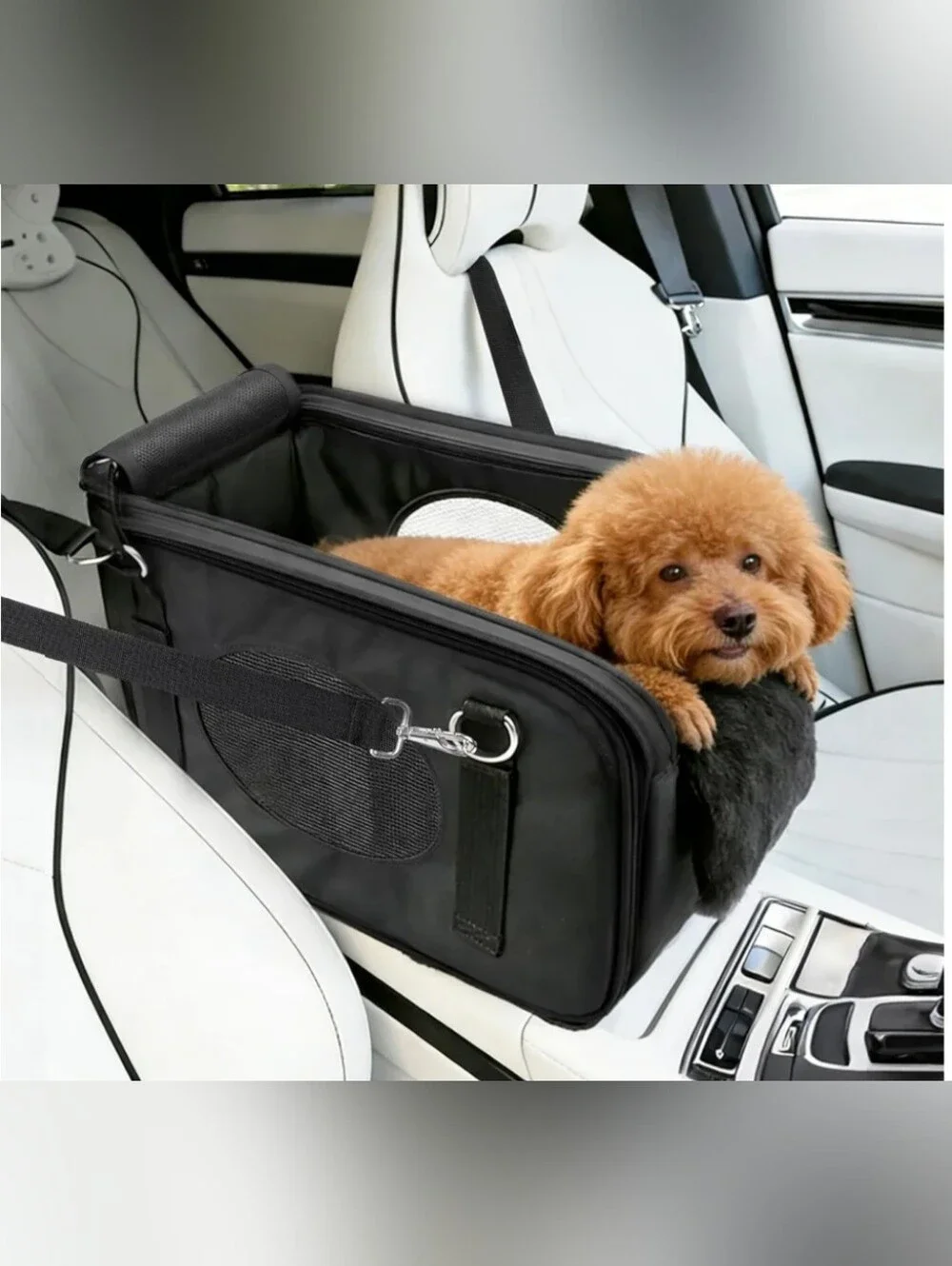 New 3 In 1 Center Console Small Pet Car Seat/Portable Carrier